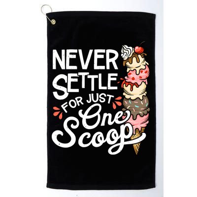 Ice Cream Lover Funny Dessert Lover Ice Cream Golf Towel