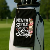 Ice Cream Lover Funny Dessert Lover Ice Cream Golf Towel