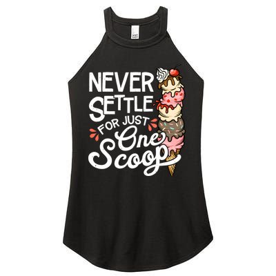 Ice Cream Lover Funny Dessert Lover Ice Cream Women's Perfect Tri Rocker Tank