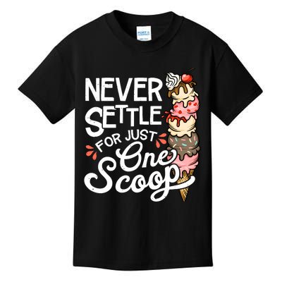 Ice Cream Lover Funny Dessert Lover Ice Cream Kids T-Shirt