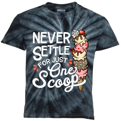 Ice Cream Lover Funny Dessert Lover Ice Cream Kids Tie-Dye T-Shirt