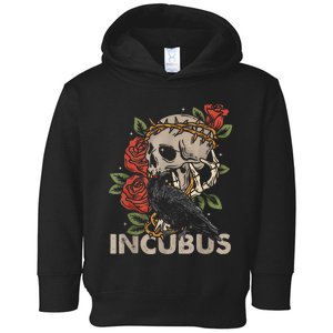 I.N.C.U.B.U.S Crow Left Skull Flower Halloween Costume Toddler Hoodie