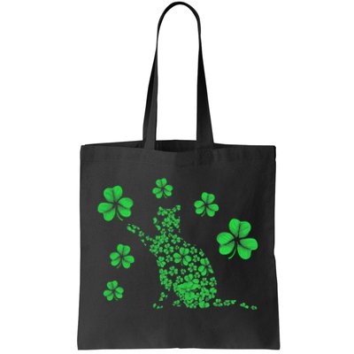 Irish Cat Lover Ireland Clover Shamrock St. Patrick's Day Tote Bag