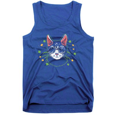 Irish Cat Lover Kitty Owner Saint Patricks Day Shamrock Funny Gift Tank Top