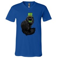 Irish Cat Lovers St Patricks Day Funny Gift V-Neck T-Shirt