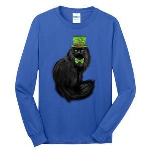 Irish Cat Lovers St Patricks Day Funny Gift Tall Long Sleeve T-Shirt