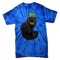 Irish Cat Lovers St Patricks Day Funny Gift Tie-Dye T-Shirt