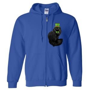 Irish Cat Lovers St Patricks Day Funny Gift Full Zip Hoodie