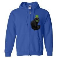 Irish Cat Lovers St Patricks Day Funny Gift Full Zip Hoodie