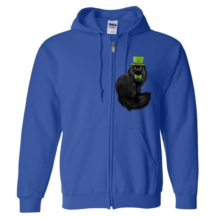 Irish Cat Lovers St Patricks Day Funny Gift Full Zip Hoodie