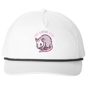 I Cannot Live Laugh Love In These Conditions Opossum Snapback Five-Panel Rope Hat