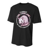 I Cannot Live Laugh Love In These Conditions Opossum Youth Performance Sprint T-Shirt