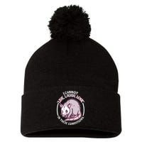 I Cannot Live Laugh Love In These Conditions Opossum Pom Pom 12in Knit Beanie