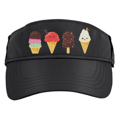 Ice Cream Lover For Summer Adult Drive Performance Visor