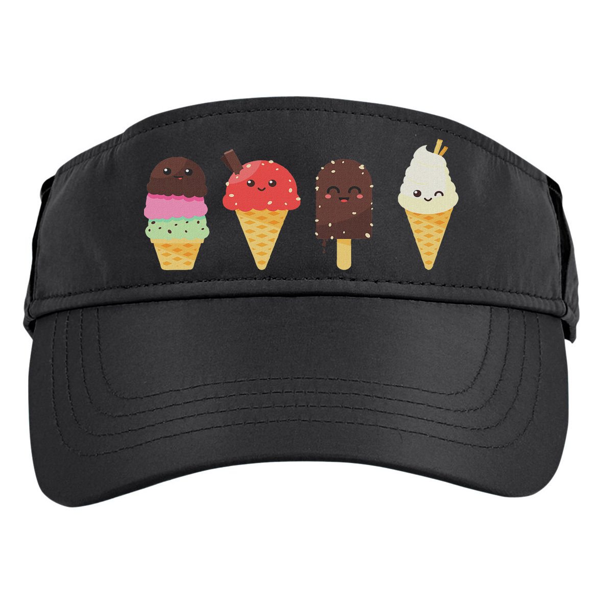 Ice Cream Lover For Summer Adult Drive Performance Visor