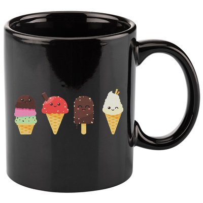 Ice Cream Lover For Summer 11oz C Handle Ceramic Mug