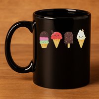 Ice Cream Lover For Summer 11oz C Handle Ceramic Mug