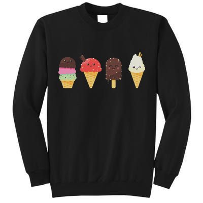Ice Cream Lover For Summer Tall Sweatshirt