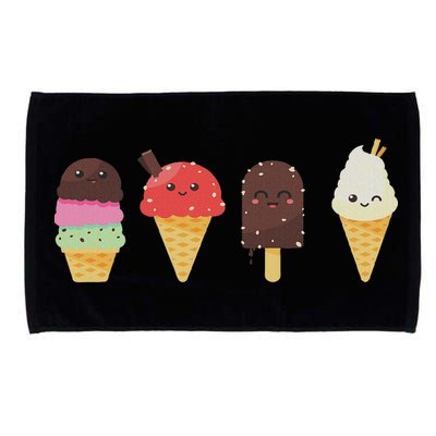 Ice Cream Lover For Summer Microfiber Hand Towel