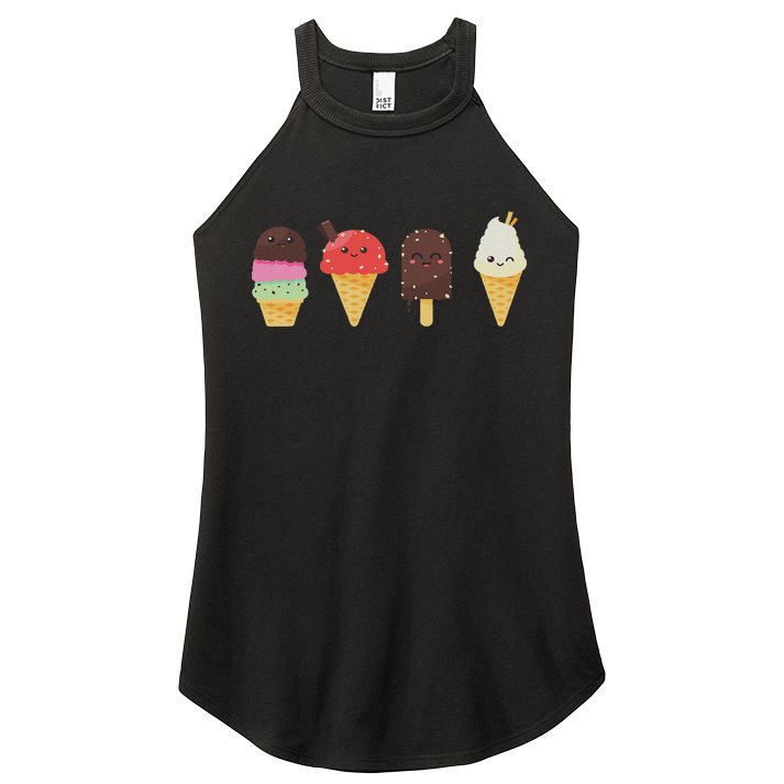 Ice Cream Lover For Summer Women's Perfect Tri Rocker Tank