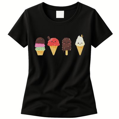 Ice Cream Lover For Summer Womens T-Shirt