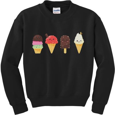 Ice Cream Lover For Summer Kids Sweatshirt