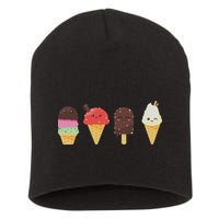 Ice Cream Lover For Summer Short Acrylic Beanie