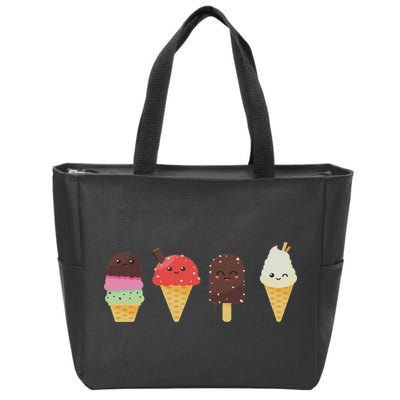 Ice Cream Lover For Summer Zip Tote Bag