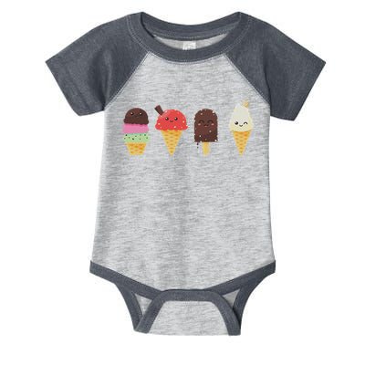 Ice Cream Lover For Summer Infant Baby Jersey Bodysuit
