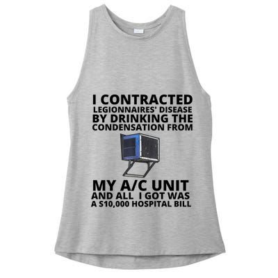 I Contracted Legionnaires' Disease By Drinking The Condensation From My AC Unit Ladies PosiCharge Tri-Blend Wicking Tank