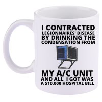 I Contracted Legionnaires' Disease By Drinking The Condensation From My AC Unit 11oz C Handle Ceramic Mug