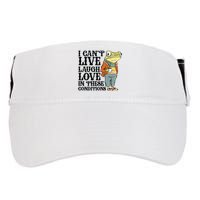 I CanT Live Laugh Love In These Conditions Adult Drive Performance Visor
