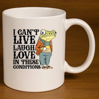 I CanT Live Laugh Love In These Conditions 11oz C Handle Ceramic Mug