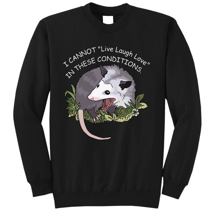 I CANNOT Live Laugh Love IN THESE CONDITIONS Sweatshirt