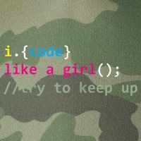 I Code Like A Girl Try To Keep Up Funny Coding Developer Legacy Tie Dye Trucker Hat