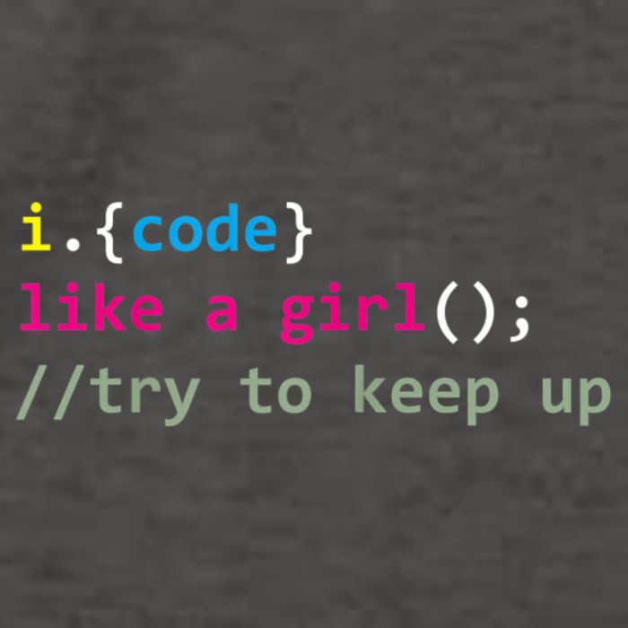 I Code Like A Girl Try To Keep Up Funny Coding Developer Vector Backpack