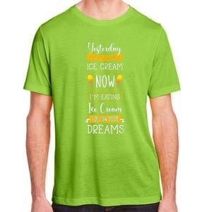 Ice Cream Lover Cone Sorbet Sweet Gelato Frozen Dessert Adult ChromaSoft Performance T-Shirt