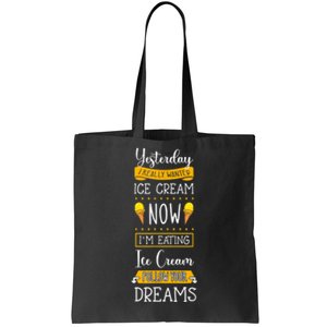 Ice Cream Lover Cone Sorbet Sweet Gelato Frozen Dessert Tote Bag