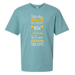 Ice Cream Lover Cone Sorbet Sweet Gelato Frozen Dessert Sueded Cloud Jersey T-Shirt