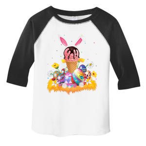 Ice Cream Lover Easter Egg Funny Ice Cream Easter Sunday Gift Toddler Fine Jersey T-Shirt