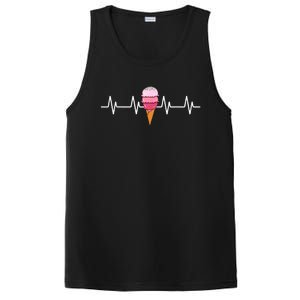 Ice Cream Lover Frozen Dessert Sweet Sorbet Cone Gelato PosiCharge Competitor Tank