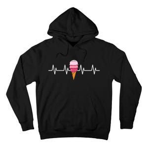 Ice Cream Lover Frozen Dessert Sweet Sorbet Cone Gelato Tall Hoodie