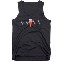 Ice Cream Lover Frozen Dessert Sweet Sorbet Cone Gelato Tank Top