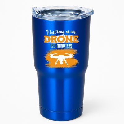 I Can Last As Long As My Drone 25 Minutes Racing Drones Funny Gift Tumbler
