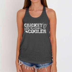 India Cricket Lovers Indian Players Spectators Cricketers Women's Knotted Racerback Tank