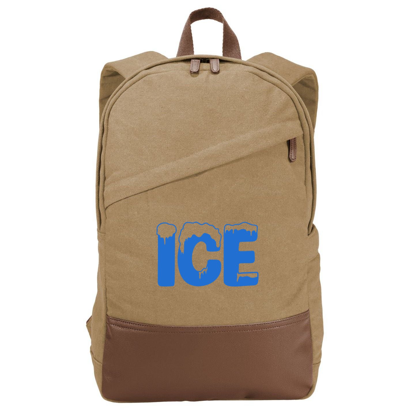 Ice Costume Logo Halloween Cotton Canvas Backpack