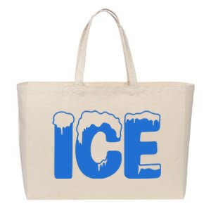 Ice Costume Logo Halloween Cotton Canvas Jumbo Tote