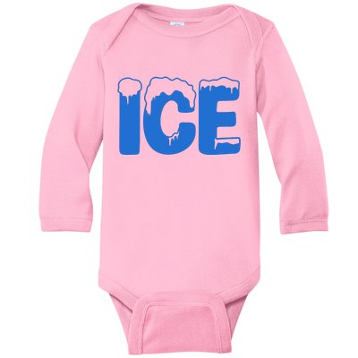 Ice Costume Logo Halloween Baby Long Sleeve Bodysuit