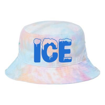 Ice Costume Logo Halloween Tie Dye Newport Bucket Hat