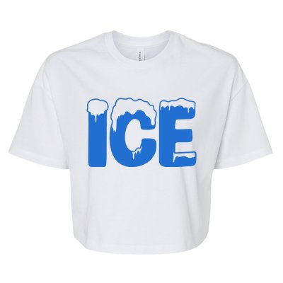 Ice Costume Logo Halloween Bella+Canvas Jersey Crop Tee